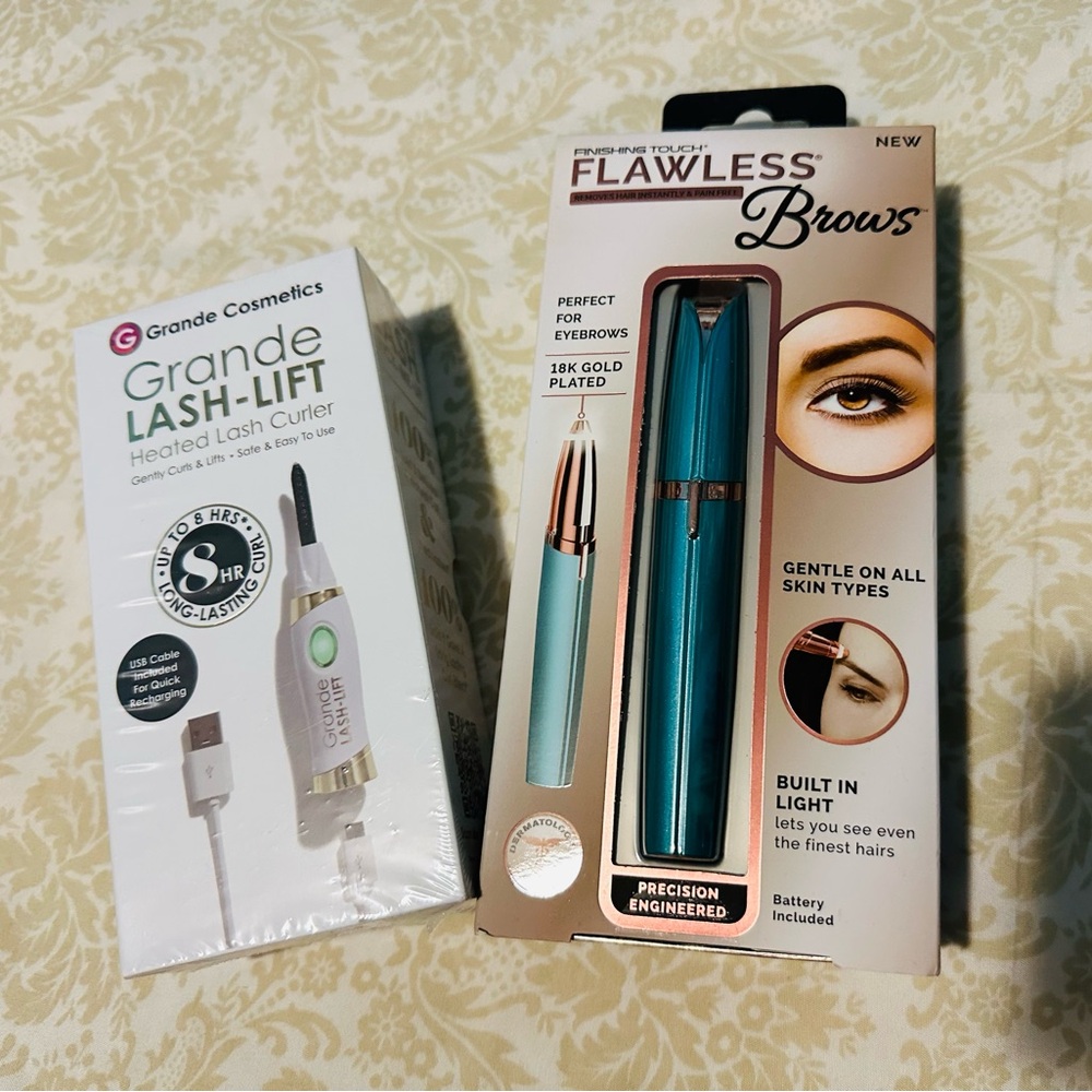 Flawless Brows Eyebrow Hair Remover - Teal and Gold and Grande Lash-Lift